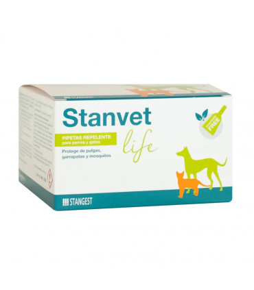 Pipetas Stanvet Life 12 Unid | Repelente Natural Perros y Gatos